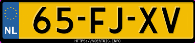 Kenteken afbeelding van 65FJXV, blauwe Alfa Romeo Spider 3.0 V6