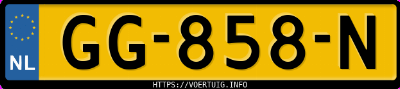 Kenteken afbeelding van GG858N, zwarte Alpina Bmw B3 Biturbo Touring Allrad