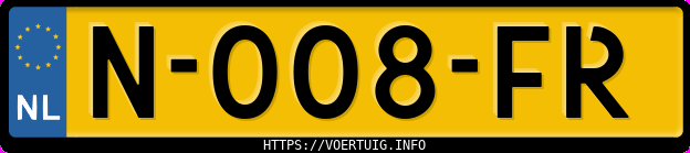 Kenteken afbeelding van N008FR, grijze Alpina Bmw D5 Biturbo