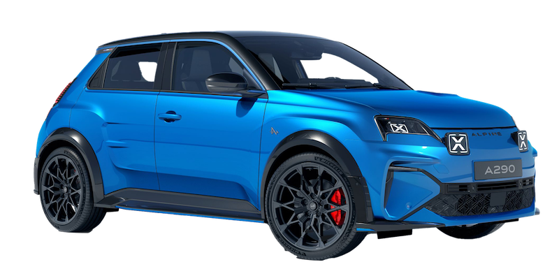 Afbeelding van HXD20V, grijze Alpine A290 Gt Performance hatchback