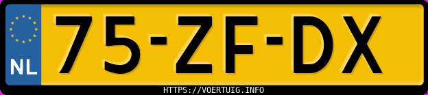 Kenteken afbeelding van 75ZFDX, grijze Aston Martin V8 Vantage