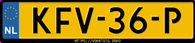 Kenteken afbeelding van KFV36P, grijze Aston Martin Vantage Roadster F1