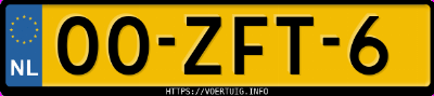 Kenteken afbeelding van 00ZFT6, blauwe Audi A3 1.4tfsi