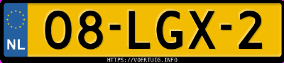 Kenteken afbeelding van 08LGX2, grijze Audi A5 Sportback Quattro 2.0tfsi