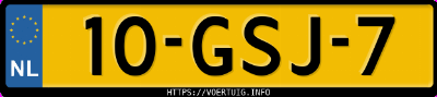 Kenteken afbeelding van 10GSJ7, grijze Audi Allroad