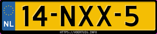 Kenteken afbeelding van 14NXX5, grijze Audi A4