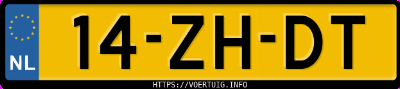 Kenteken afbeelding van 14ZHDT, zwarte Audi A4 Cabriolet
