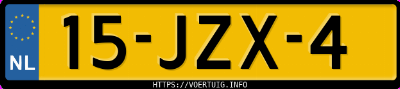 Kenteken afbeelding van 15JZX4, zwarte Audi A4 Avant 2.0tdi