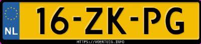 Kenteken afbeelding van 16ZKPG, witte Audi A5 Coup&eacute; 3.2 Fsi Quattro Pro Line