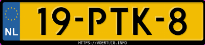 Kenteken afbeelding van 19PTK8, witte Audi A4 Quattro 2.0tfsi