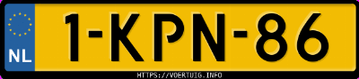 Kenteken afbeelding van 1KPN86, zwarte Audi A5 Coupé Quattro 2.0tfsi