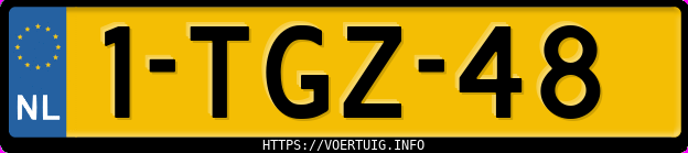 Kenteken afbeelding van 1TGZ48, witte Audi A5 Sportback