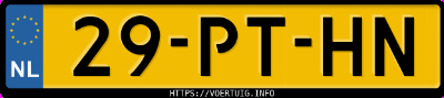Kenteken afbeelding van 29PTHN, zwarte Audi A4 2.0