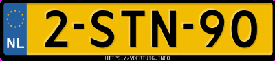Kenteken afbeelding van 2STN90, blauwe Audi A6 Avant Quattro 3.0tdi