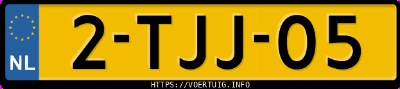 Kenteken afbeelding van 2TJJ05, groene Audi A2
