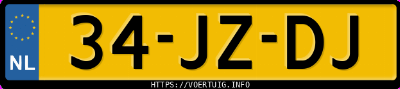 Kenteken afbeelding van 34JZDJ, grijze Audi A2