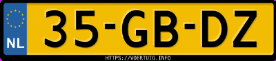 Kenteken afbeelding van 35GBDZ, grijze Audi A2