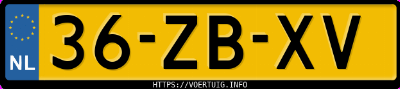 Kenteken afbeelding van 36ZBXV, zwarte Audi A4