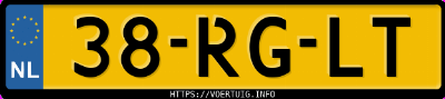 Kenteken afbeelding van 38RGLT, grijze Audi A2