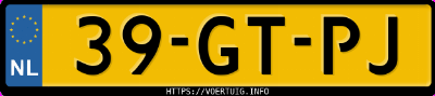 Kenteken afbeelding van 39GTPJ, zwarte Audi A2