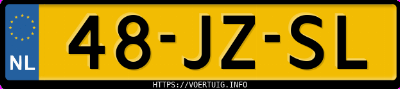 Kenteken afbeelding van 48JZSL, zwarte Audi A2