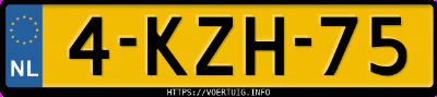 Kenteken afbeelding van 4KZH75, grijze Audi A1 Sportback 1.4tfsi