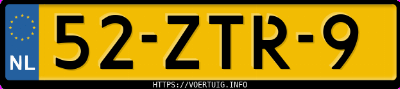 Kenteken afbeelding van 52ZTR9, grijze Audi A6 Avant Quattro 3.0tfsi