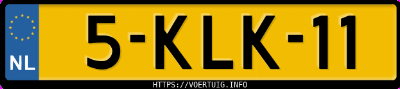 Kenteken afbeelding van 5KLK11, zwarte Audi A4 Limousine 1.8tfsi