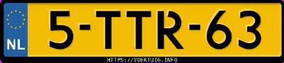 Kenteken afbeelding van 5TTR63, grijze Audi A6 Avant Quattro 3.0 Tdi Bit
