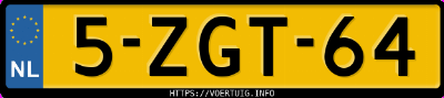 Kenteken afbeelding van 5ZGT64, zwarte Audi A4 Avant 2.0tdi Ultra