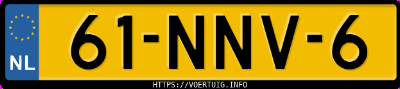 Kenteken afbeelding van 61NNV6, groene Audi A2