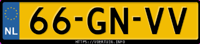 Kenteken afbeelding van 66GNVV, grijze Audi A2