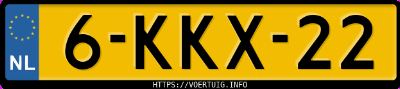 Kenteken afbeelding van 6KKX22, zwarte Audi A4 Limousine 1.8tfsi