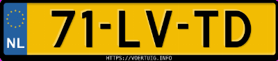 Kenteken afbeelding van 71LVTD, grijze Audi A2