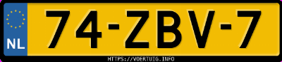 Kenteken afbeelding van 74ZBV7, grijze Audi A4 Limousine 1.8tfsi
