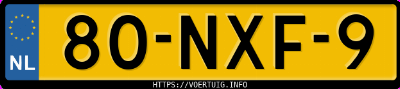 Kenteken afbeelding van 80NXF9, grijze Audi A3 1.4 Tfsi 5t