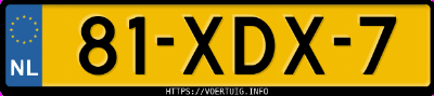 Kenteken afbeelding van 81XDX7, grijze Audi A5 Sportback 1.8tfsi