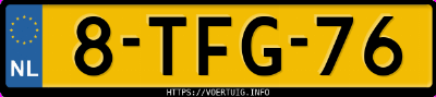 Kenteken afbeelding van 8TFG76, grijze Audi A6 Limousine 2.0tfsi