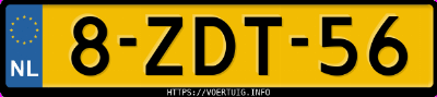 Kenteken afbeelding van 8ZDT56, zwarte Audi A3 Sportback G-Tron