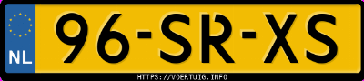 Kenteken afbeelding van 96SRXS, grijze Audi 8Z