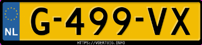 Kenteken afbeelding van G499VX, zwarte Audi E-TRON 55 Quattro