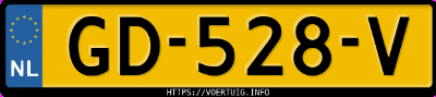 Kenteken afbeelding van GD528V, blauwe Audi A1 Sportback 1.0 Tfsi S Tronic Admired Design