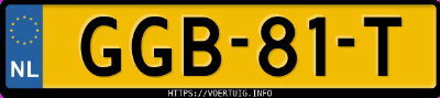 Kenteken afbeelding van GGB81T, blauwe Audi Q6 Suv E-Tron Quattro 55