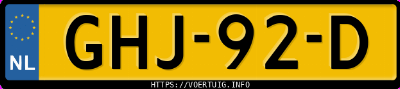 Kenteken afbeelding van GHJ92D, grijze Audi A7 50 Tfsi E Quattro