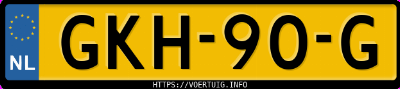 Kenteken afbeelding van GKH90G, witte Audi Q3 Sportback E-Tron