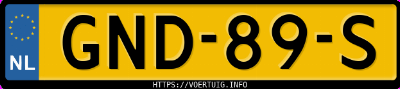Kenteken afbeelding van GND89S, blauwe Audi Q4 45 E-Tron
