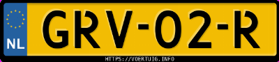 Kenteken afbeelding van GRV02R, grijze Audi Q8 55 E-Tron Quattro