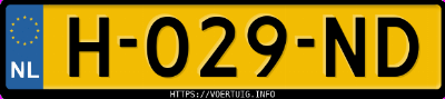 Kenteken afbeelding van H029ND, zwarte Audi A4 Ww. S4