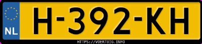 Kenteken afbeelding van H392KH, grijze Audi A6 Avant 45tfsi