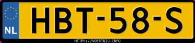 Kenteken afbeelding van HBT58S, zwarte Audi A6 Av E-Tron Performance Avant